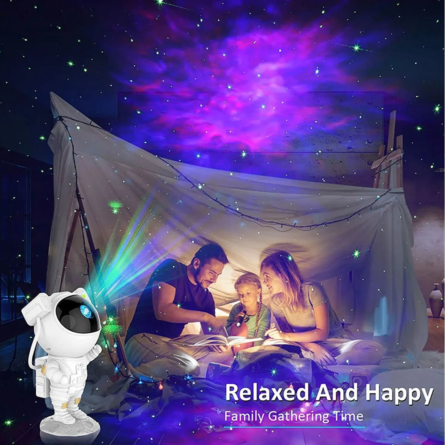 Galaxy Astronaut Night Light Projector - Frogfinds