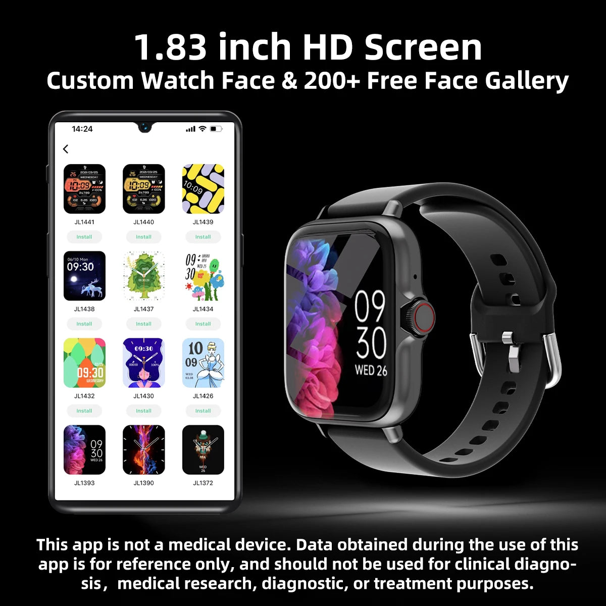 Waterproof Smart Watch 1.83'' - Frogfinds