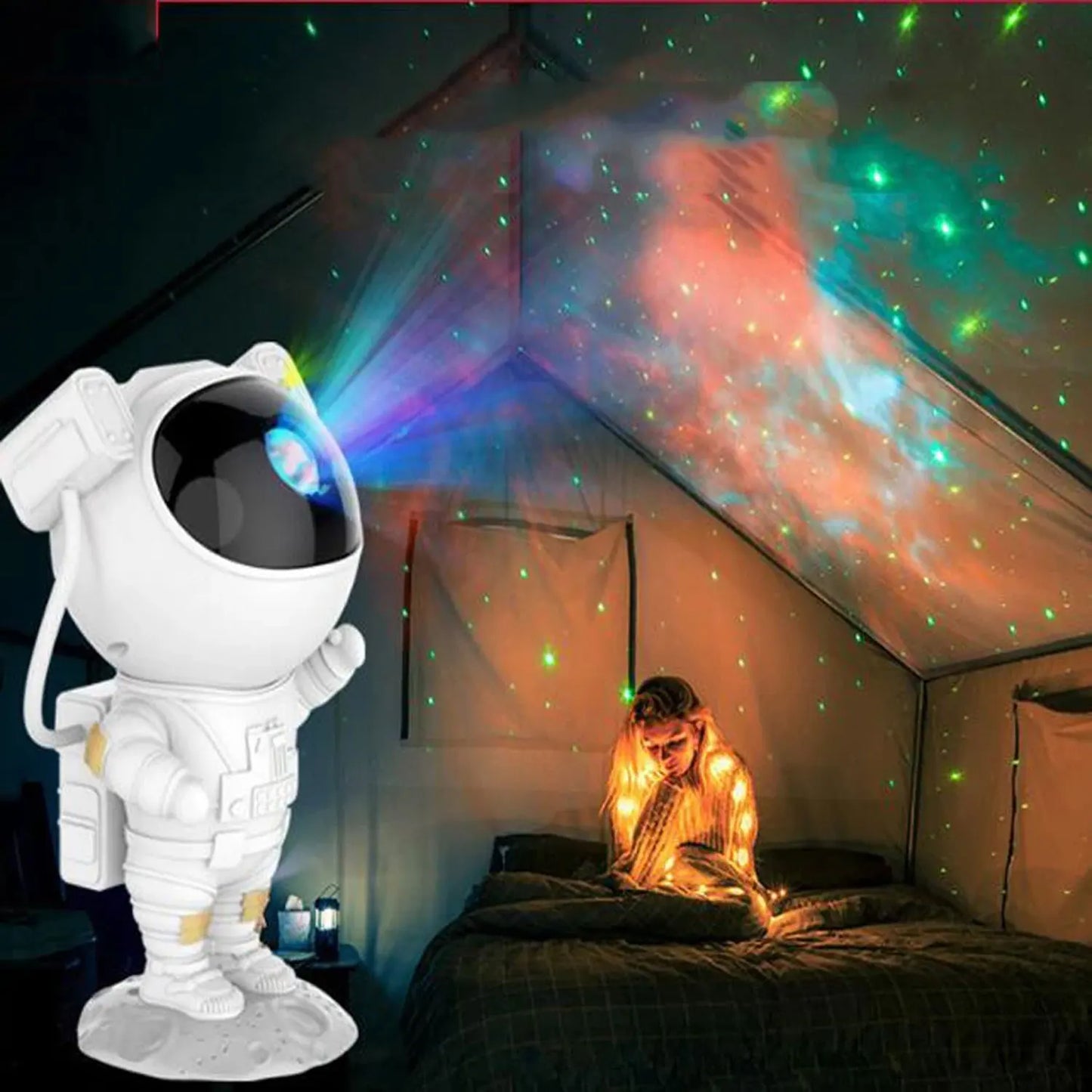 Galaxy Astronaut Night Light Projector - Frogfinds