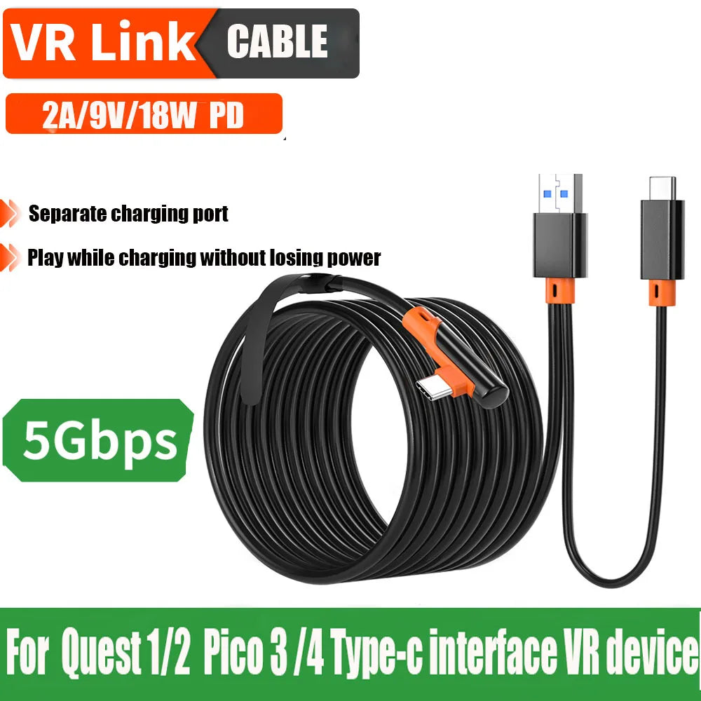 Type-C Charging Cable for VR - Frogfinds