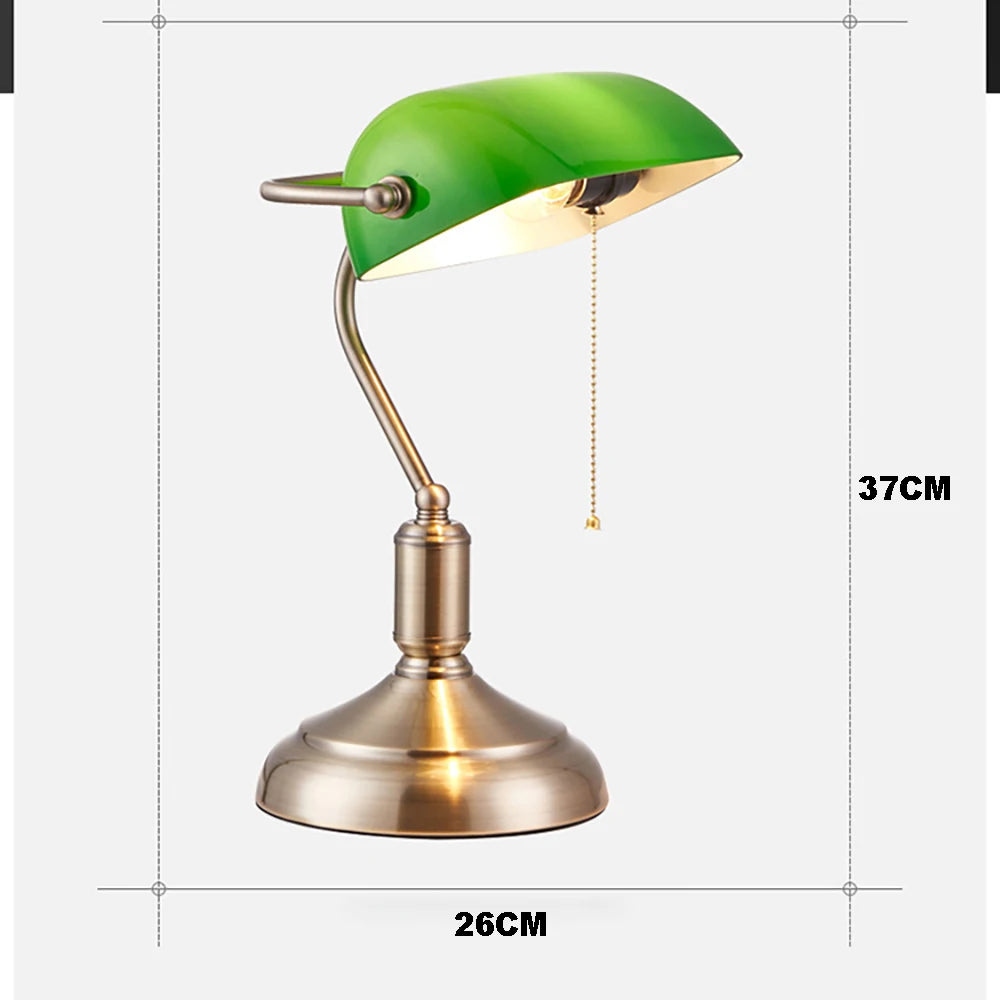 Classic Green Bankers Desk Lamp - Frogfinds
