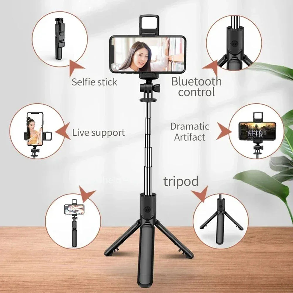3-in-1 Bluetooth Selfie Stick Tripod - Frogfinds
