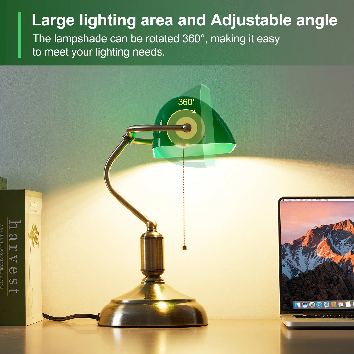 Classic Green Bankers Desk Lamp - Frogfinds