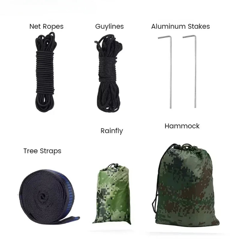Camping Hammock with mosquito net and tarp - Frogfinds