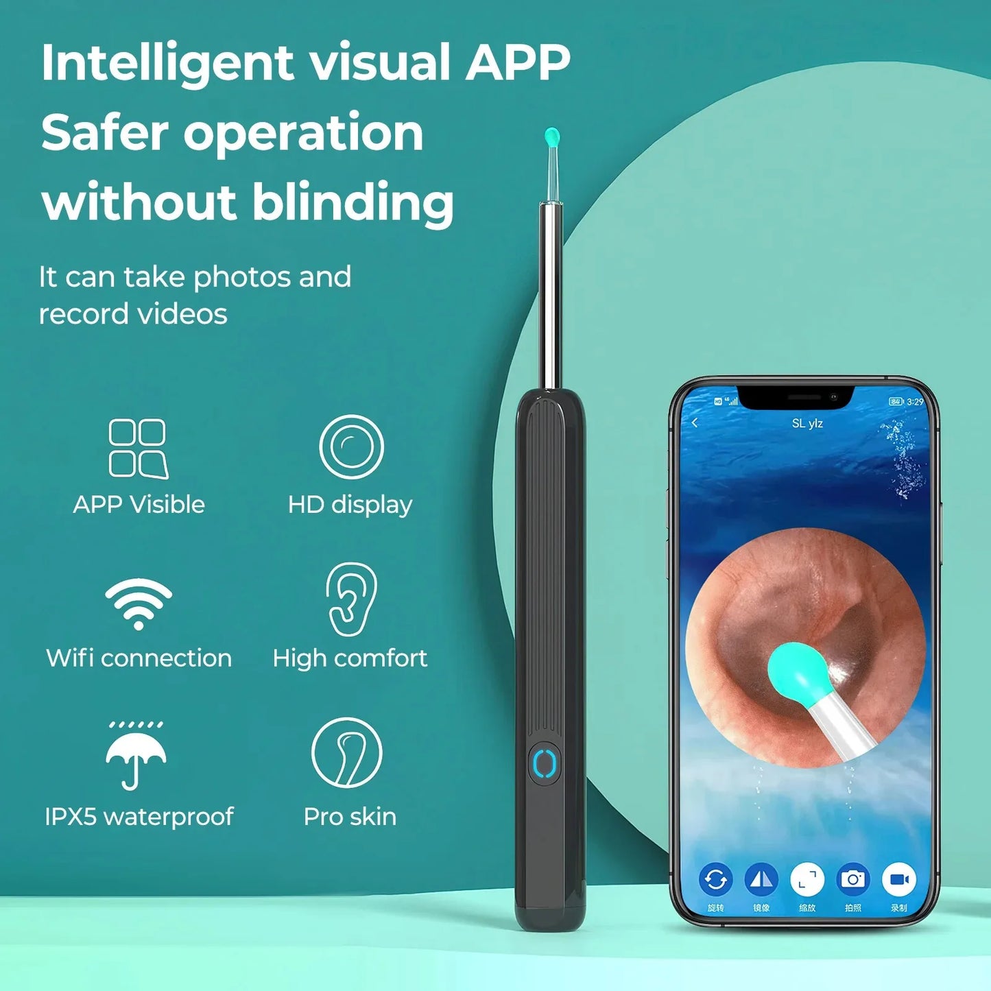 Ear wax remover with app - Frogfinds