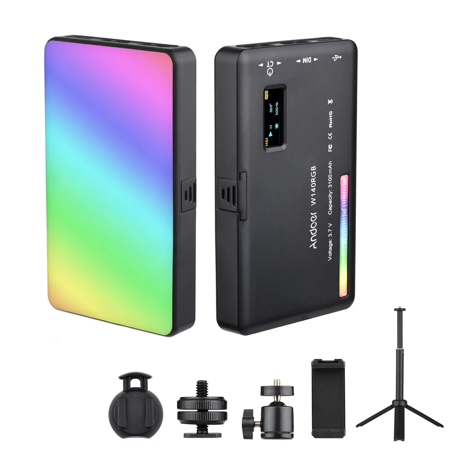 LED Video Light 2500-9000K for Vlog Live Streaming - Frogfinds