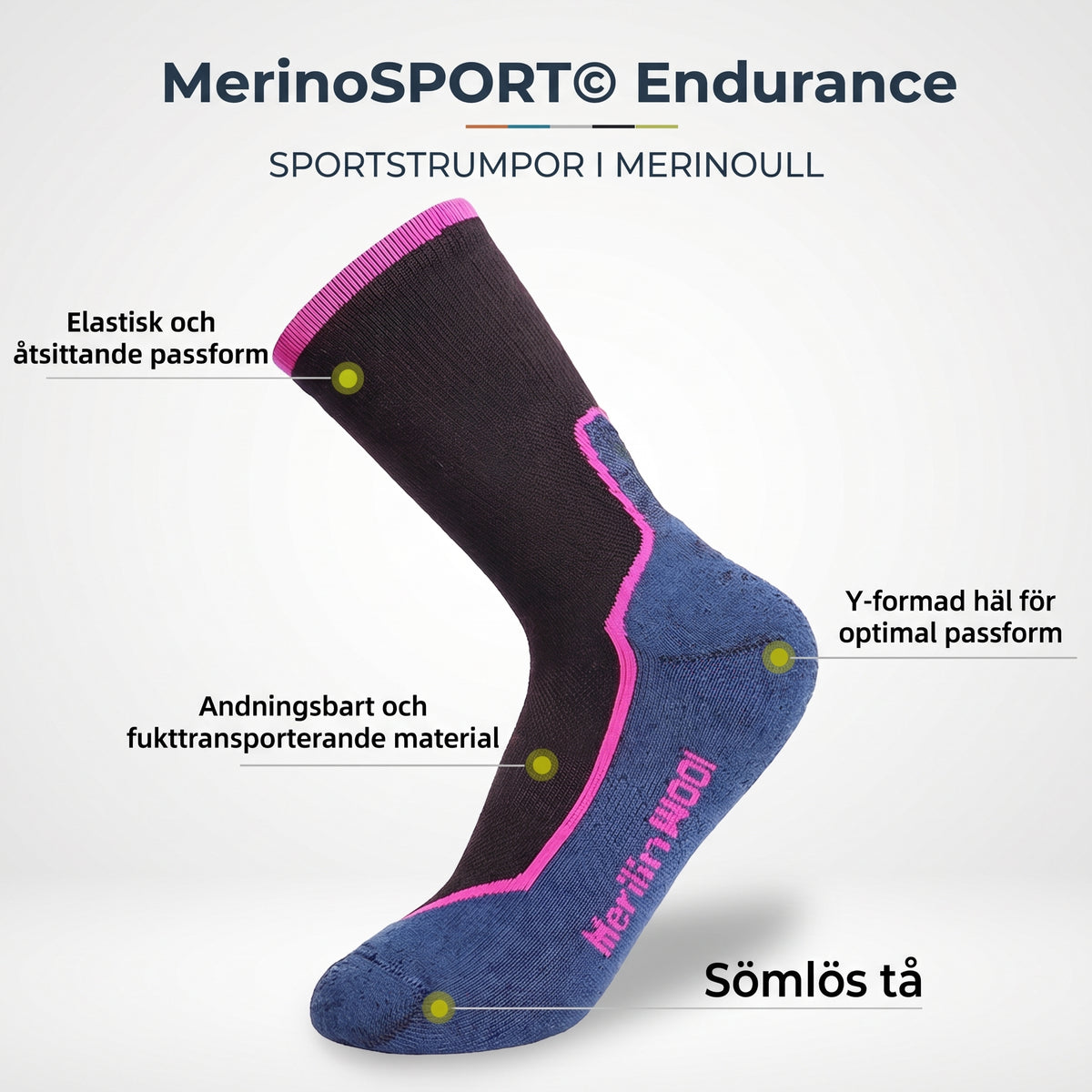 MerinoSPORT© Endurance Sportstrumpor