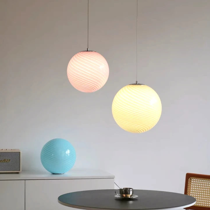 Murano Vintage Style warm light pendant lamps