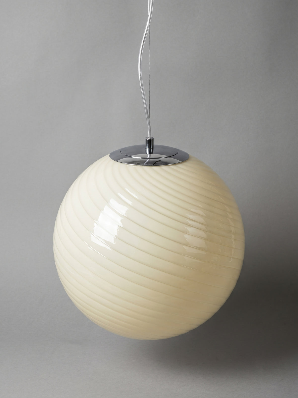 Swirl rund taklampa i glas – Vintage design
