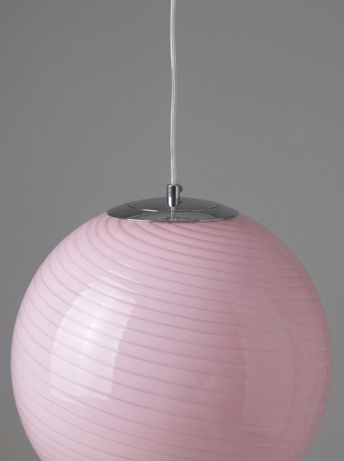 Swirl rund taklampa i glas – Vintage design