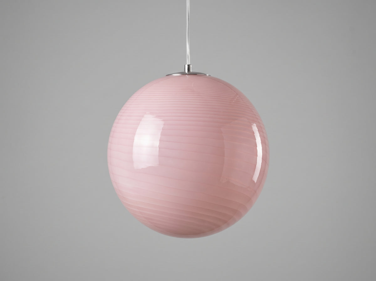 Swirl rund taklampa i glas – Vintage design