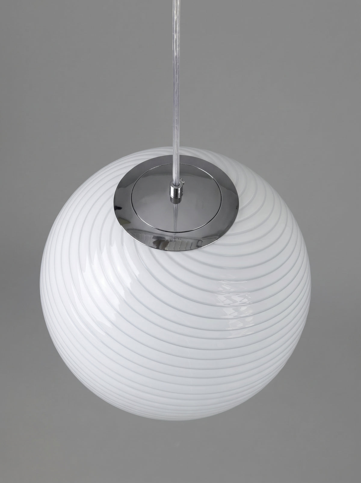 Swirl rund taklampa i glas – Vintage design